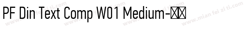 PF Din Text Comp W01 Medium字体转换